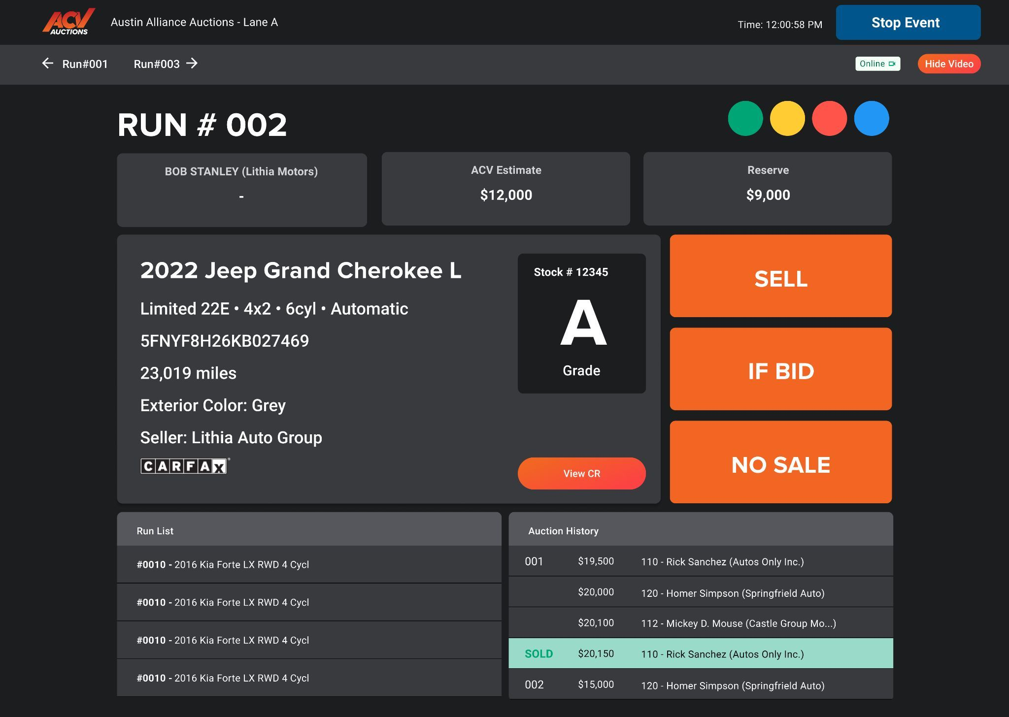 Blocktioneer — the live auction block control tool