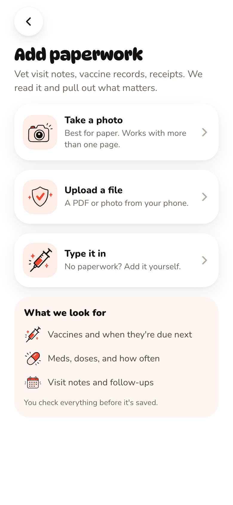 Add paperwork