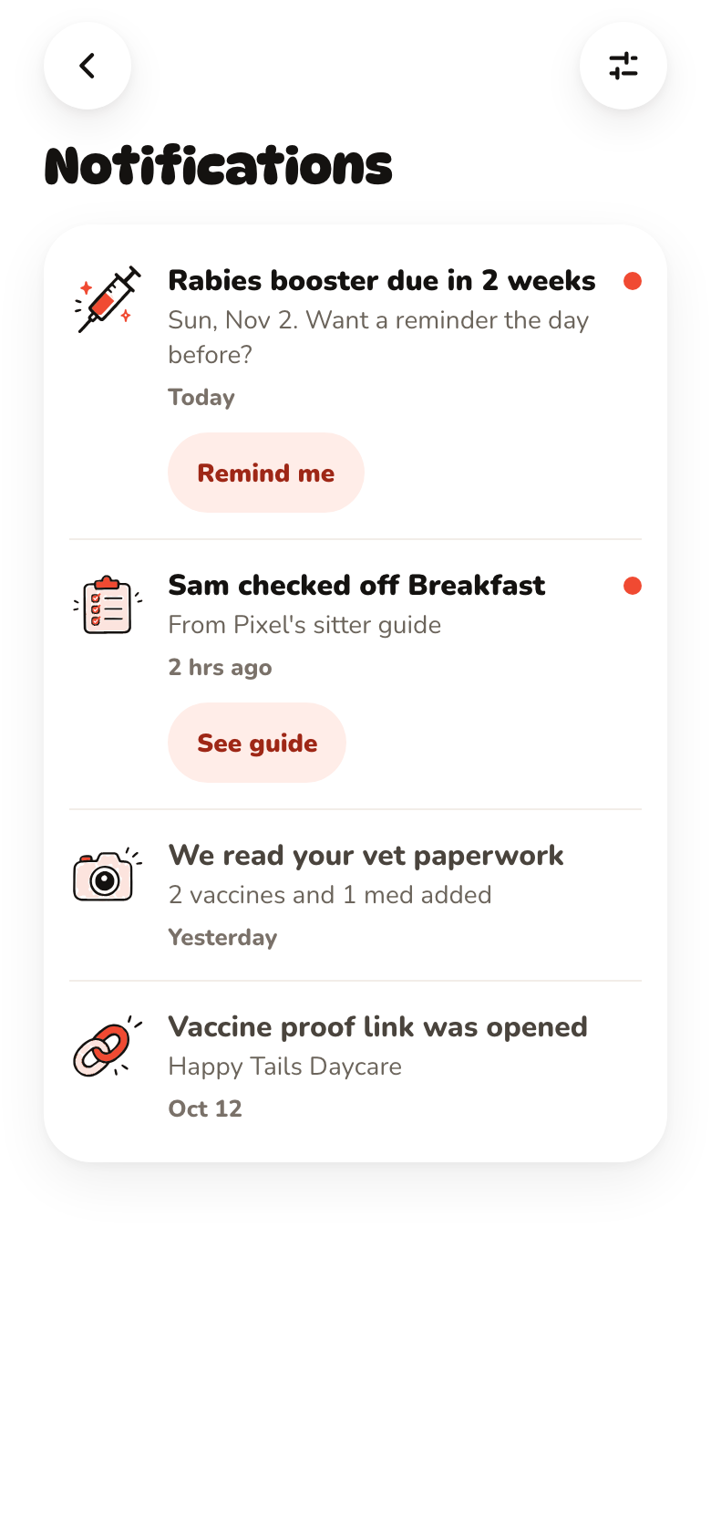 Notifications