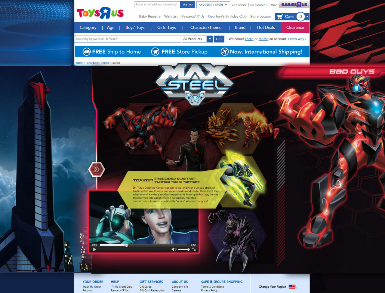 Max Steel microsite — C.Y.T.R.O character bio