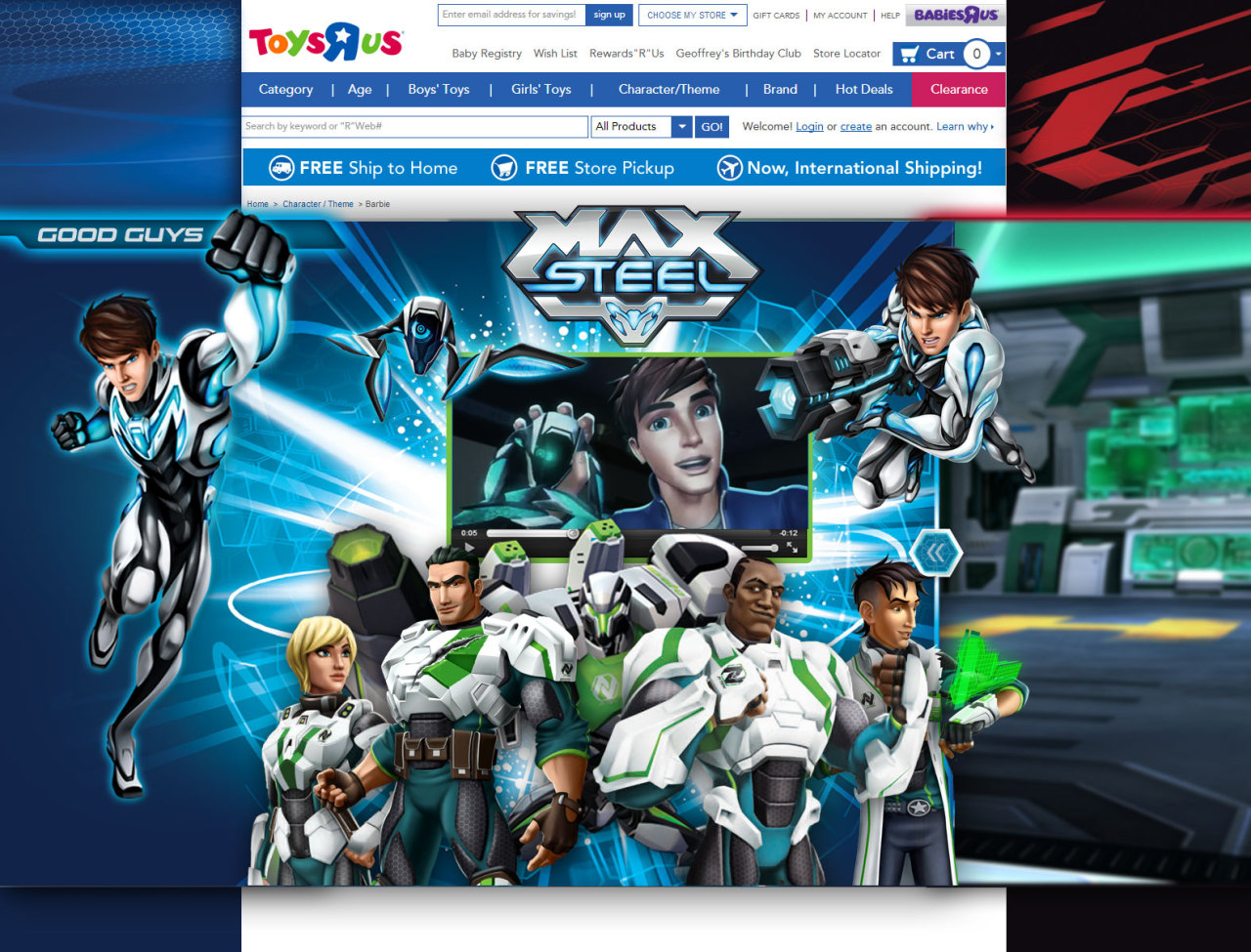 Max Steel microsite — Bad Guys reveal interaction notes